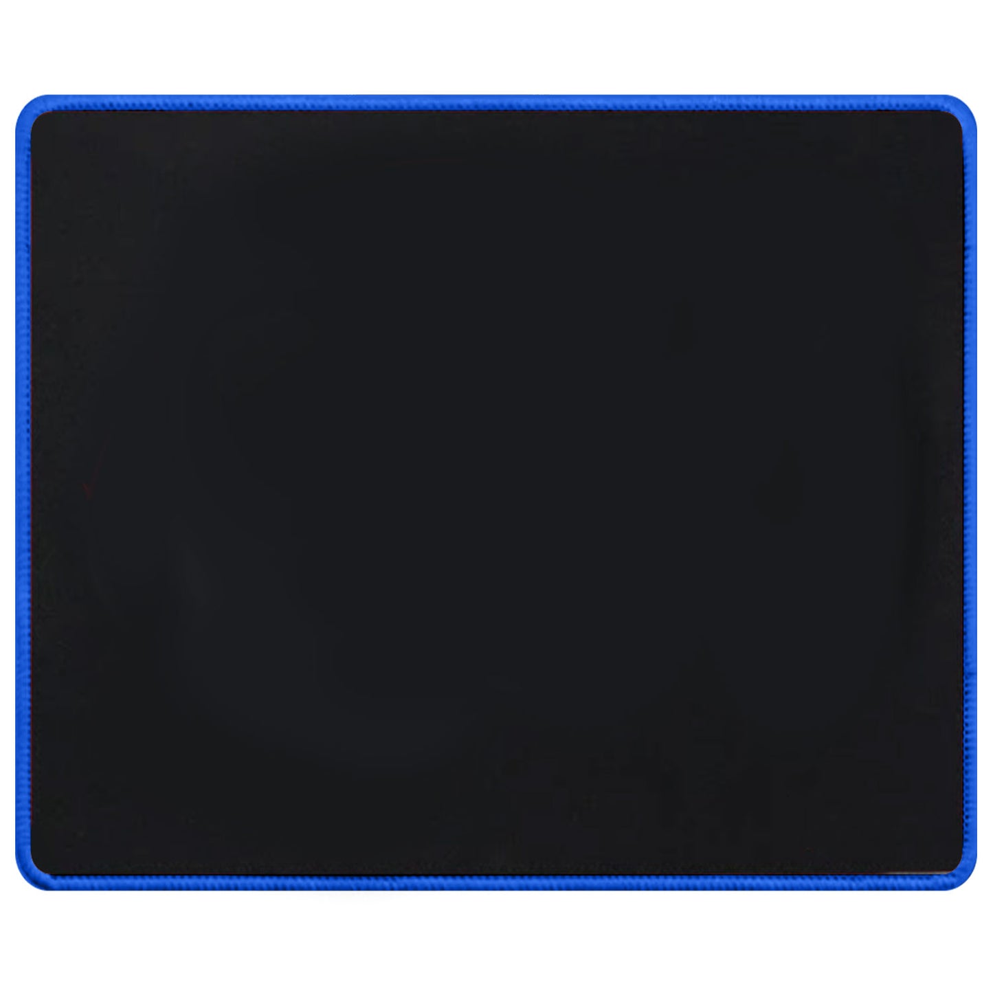 Torpedo Black Mouse Pad, Rectangular 25mm x 21mm Blue Stitched Embroidery Edges 2mm Mouse Pads for Laptop Computers Offices 2mm Thickness 1 Pack Blue Border