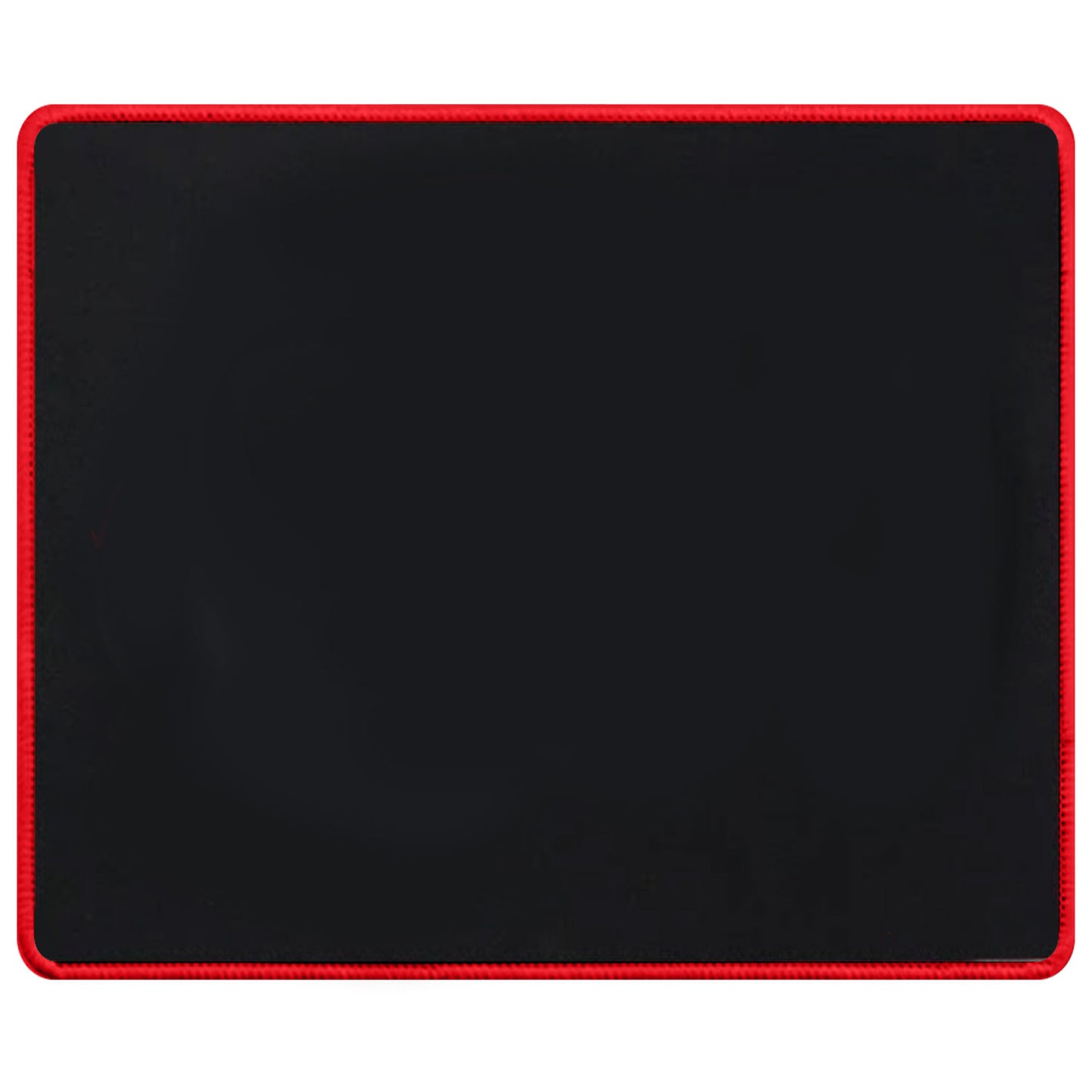 Torpedo Black Mouse Pad, Rectangular 25mm x 21mm Stitched Embroidery Edges 2mm Mouse Pads for Laptop Computers Offices 2mm Thickness 1 Pack Red Border