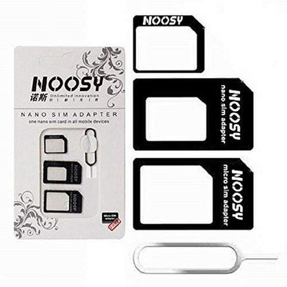 SIM Card Adapter Kit, Nano to Micro, Nano to Regular, Micro to Regular with Eject Pin 1 Pack
