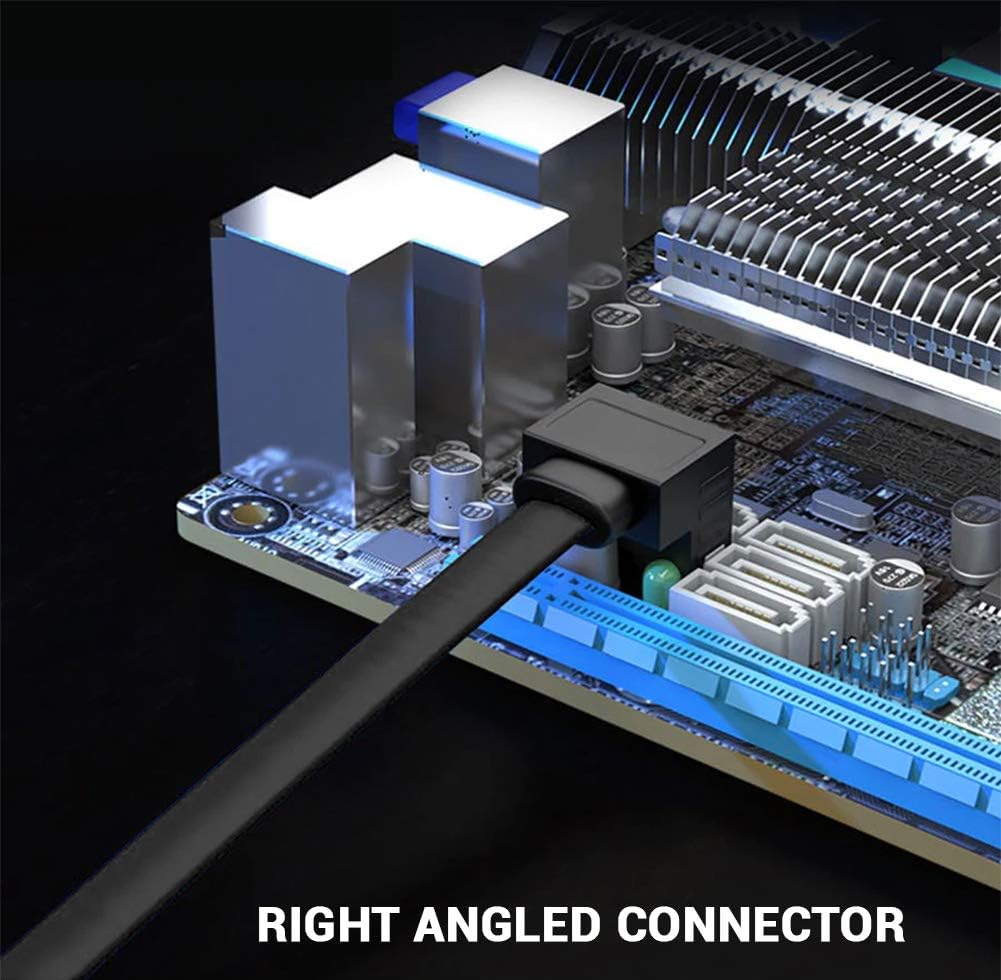 Torpedo SATA Cable III 6Gbps Straight HDD SDD Data Cable with Locking Latch 16 inches Compatible for SATA HDD, SSD, CD Driver, CD Writer