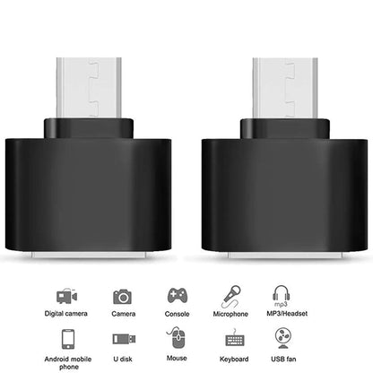 Torpedo Micro USB to USB OTG Adapter for Micro USB V8 Pin Mobile Android Smartphones 5 Pack