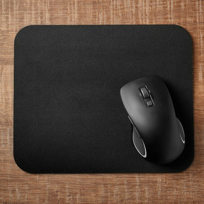 Torpedo Black Mouse Pad, Rectangular 26mm x 21mm Stitched Embroidery Edges 2mm Mouse Pad for Laptop Computers - 2MM 1 Pack, Black