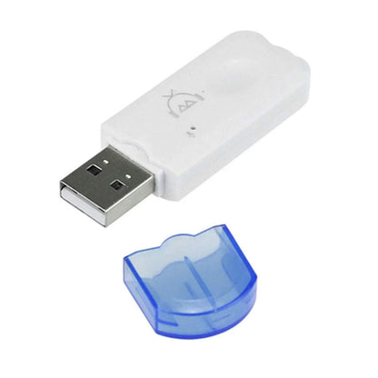 Torpedo White USB Bluetooth 3.0 Audio Receiver Dongle for Car Audio System, Home Theaters, Speaker Music Systems Compatible for All Mobiles, Tabs and Laptops with Mic