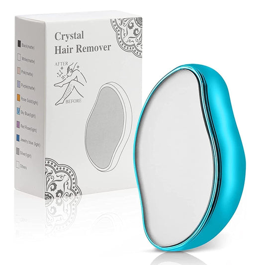 Crystal Hair Remover for Women and Men Upgraded Nano-crystalline Dots Technology Crystal Hair Eraser for Women Reusable Painless Hair Removal Stone
