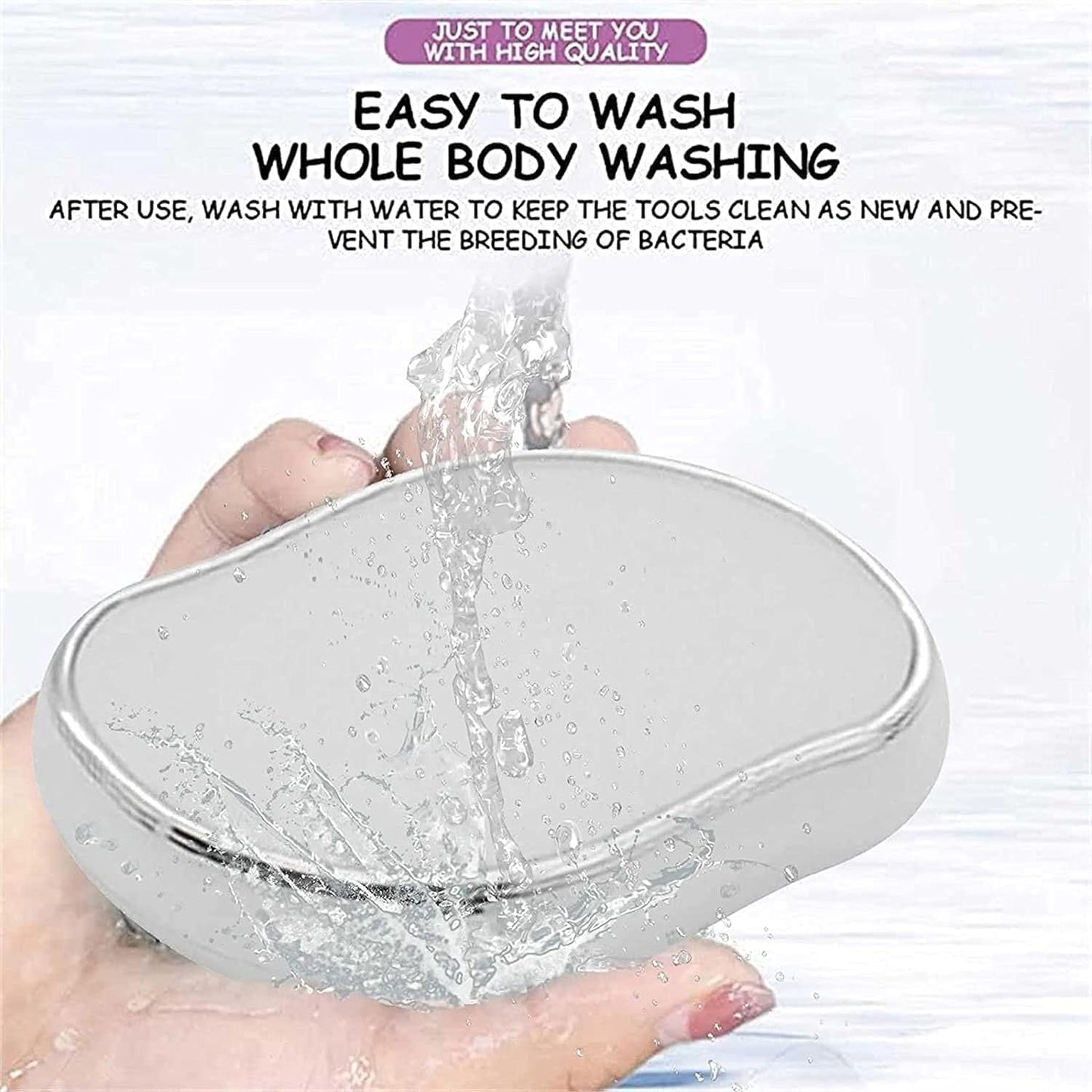 Crystal Hair Remover for Women and Men Upgraded Nano-crystalline Dots Technology Crystal Hair Eraser for Women Reusable Painless Hair Removal Stone