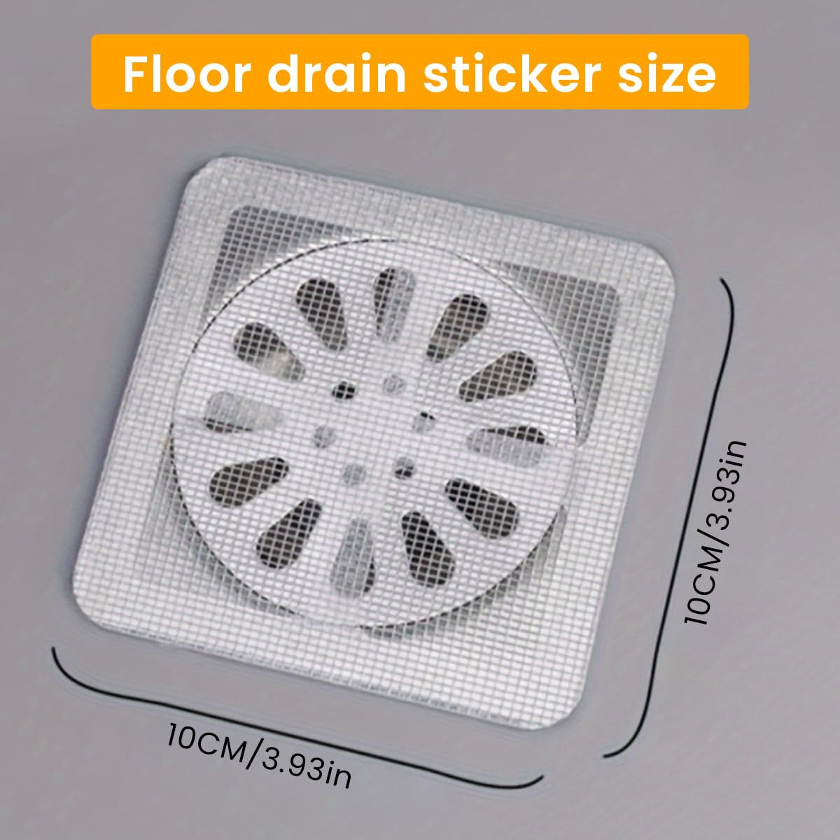 Kitchen Sink Strainer, Disposable Shower Drain Cover, Hair Catcher Shower Stickers, Reusable and Versatile Drain Cover for Bathroom Laundry Bathtub Kitchen Sink (Pack of 10)