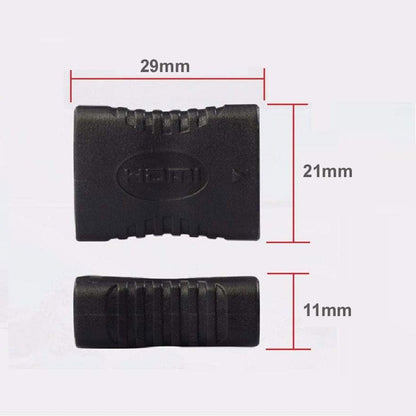 Torpedo HDMI Extender Female to Female Adapter HDMI Coupler Connector for 1080p Full HD 3D Gold-Plated High-Performance Joiner for TV, PC, DVD, Monitor, Projector Extend Cable Length