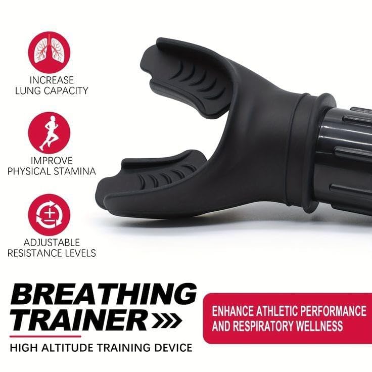 Lung Breathing Trainer | Pure Silicone Lung Exercise Device | Respiratory Muscle Trainer & Lung Capacity Expander
