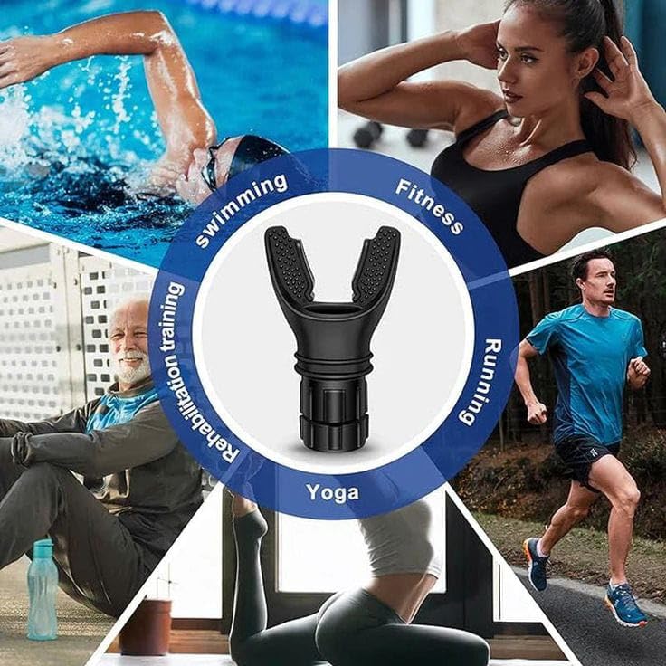 Lung Breathing Trainer | Pure Silicone Lung Exercise Device | Respiratory Muscle Trainer & Lung Capacity Expander