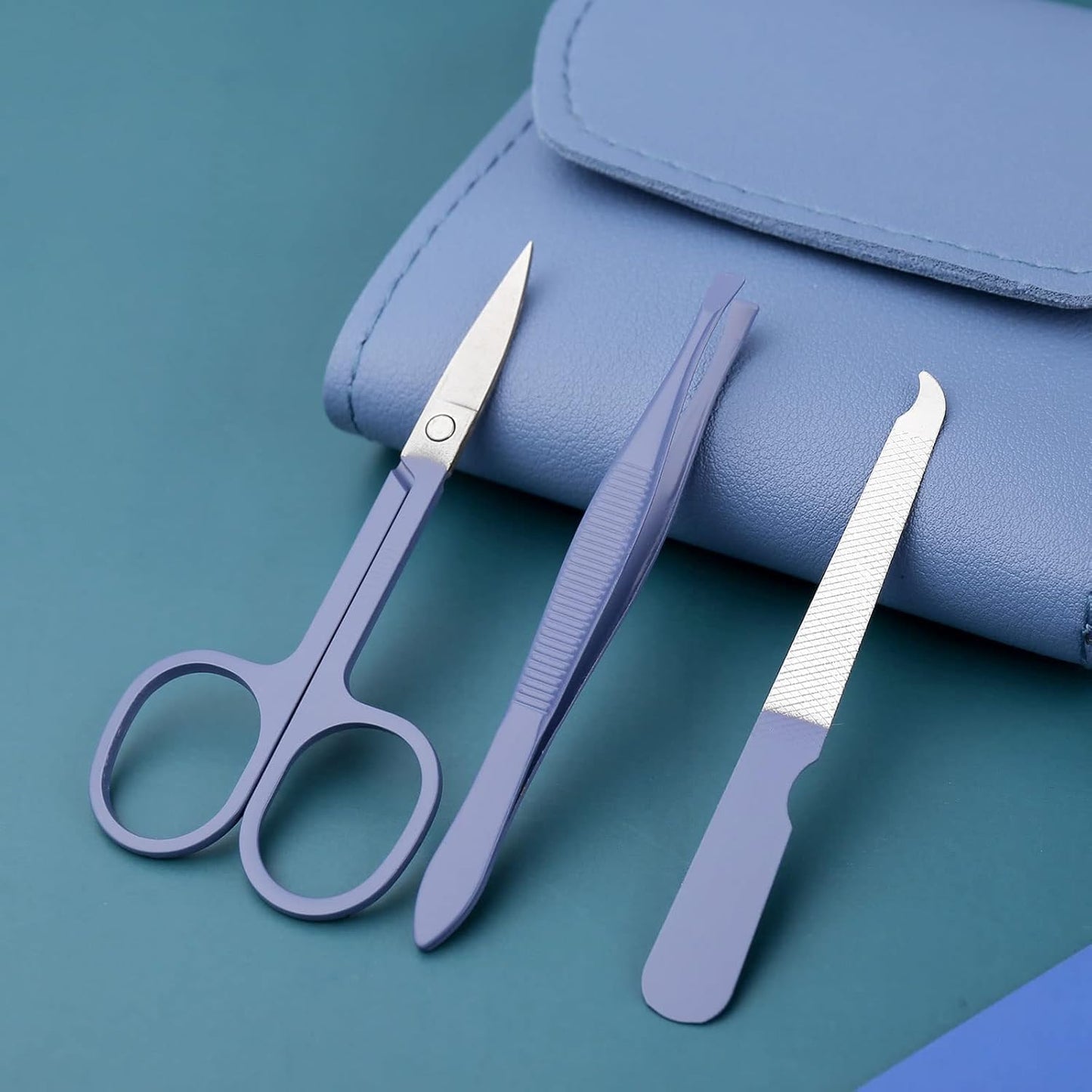 16 IN 1 Manicure Set, Stainless Steel Professional Manicure Set Nail Cutter For Women Nail Scissors Luxury Grooming Kit Manicure Pedicure Kit For Women