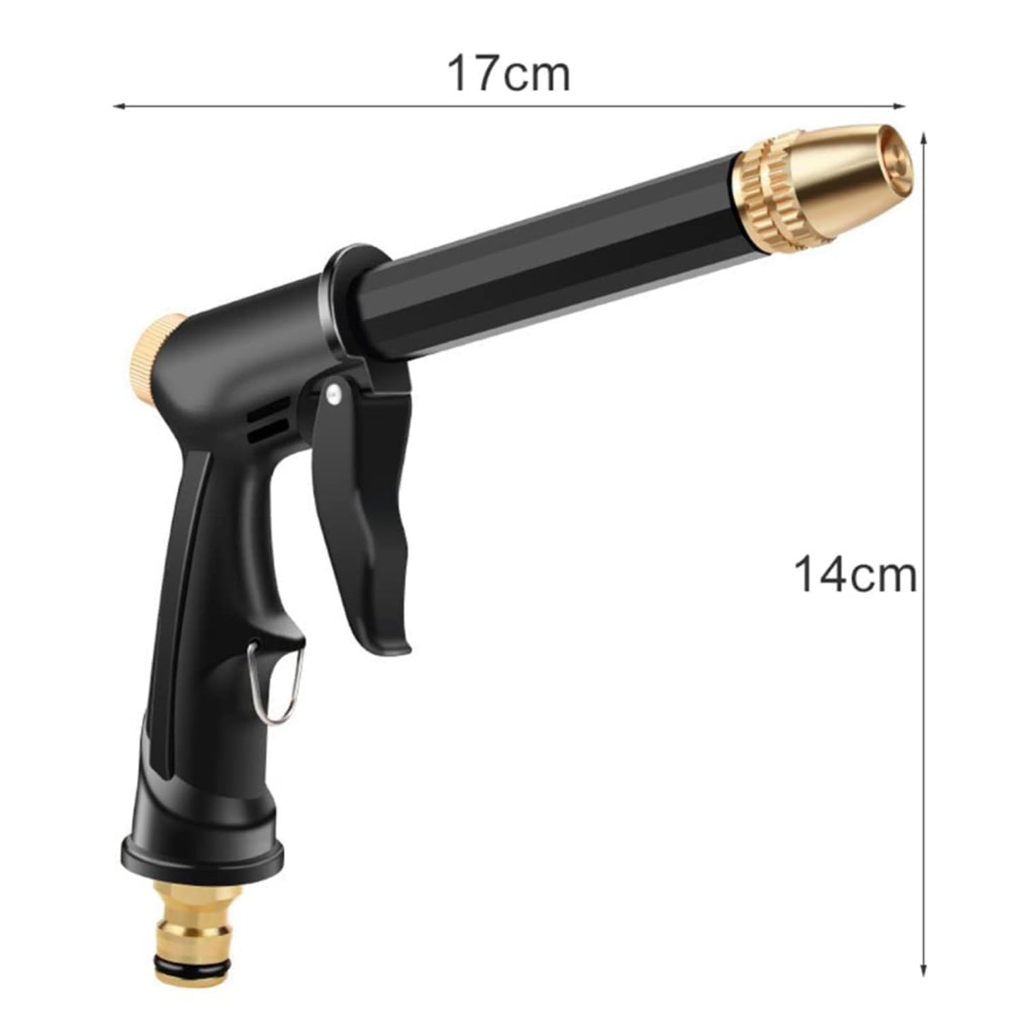 Mini High-Pressure Water Spray Gun | Brass Nozzle 360° Water Jet for Garden Watering, Car Washing, and Cleaning, Durable Trigger Spray Gun