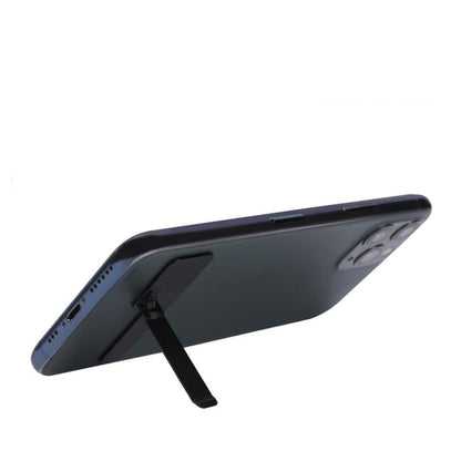 Mobile Phone Kickstand, Ultra-Thin Invisible Phone Kickstand, Thin Metal Phone Stand, Adjustable Angle Phone Kickstand Compatible, Foldable Phone Stand for Most Phones, Metallic Black