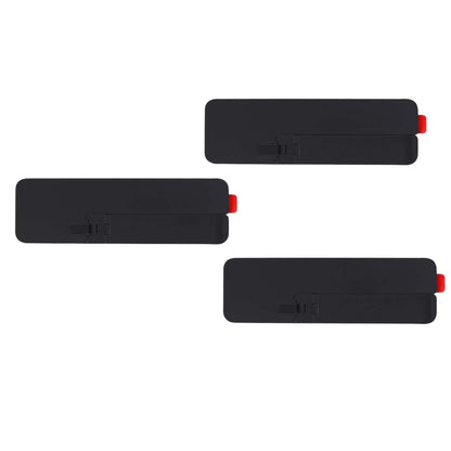 Mobile Phone Kickstand, Ultra-Thin Invisible Phone Kickstand, Thin Metal Phone Stand, Adjustable Angle Phone Kickstand Compatible, Foldable Phone Stand for Most Phones, Metallic Black