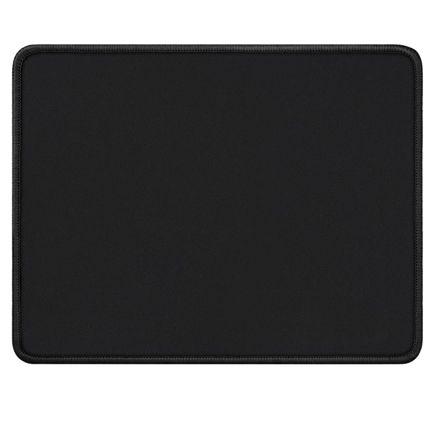 Torpedo Black Mouse Pad, Rectangular 26mm x 21mm Stitched Embroidery Edges 2mm Mouse Pad for Laptop Computers - 2MM 1 Pack, Black