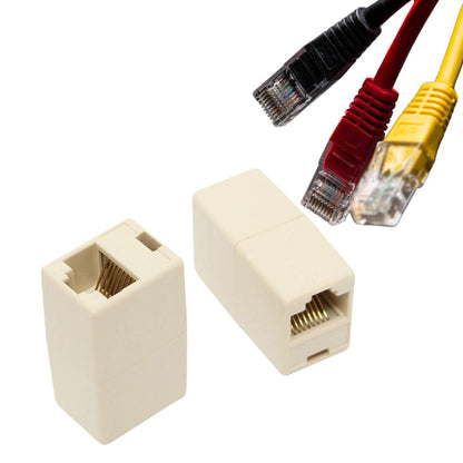 Torpedo RJ45 Cat5 Straight Network Cable Ethernet LAN Coupler Joiner Female to Female Adapter
