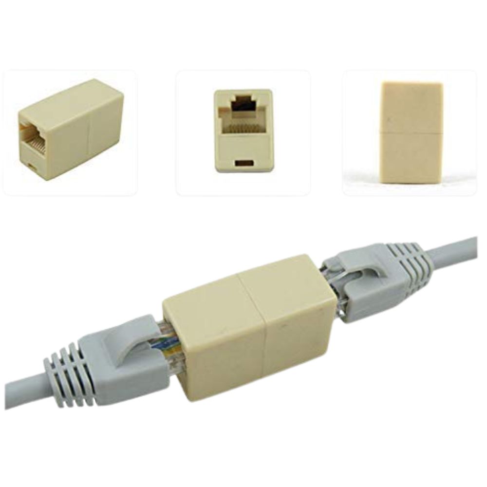 Torpedo RJ45 Cat5 Straight Network Cable Ethernet LAN Coupler Joiner Female to Female Adapter