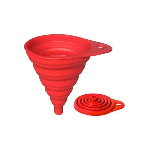 Silicone Funnel for Kitchen Retractable Silicone Oil Liquid Collapsible Silicone Funnel Assorted 1 Pack