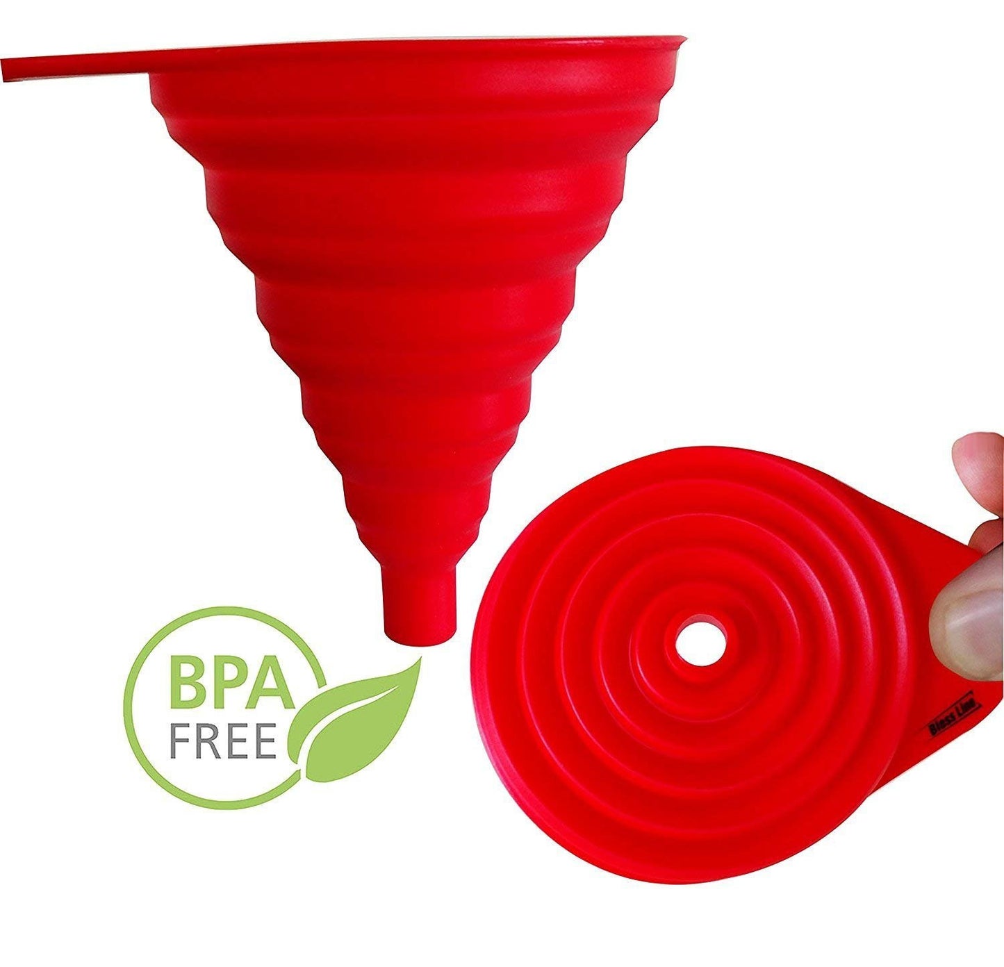 Silicone Funnel for Kitchen Retractable Silicone Oil Liquid Collapsible Silicone Funnel Assorted 1 Pack