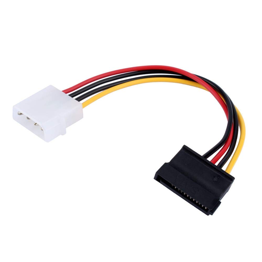 Torpedo 15cm 4 Pin Molex to SATA Power Cable Adapter for Internal Hard Disk Drive, HDD, SSD & DVD Writer Pack 1