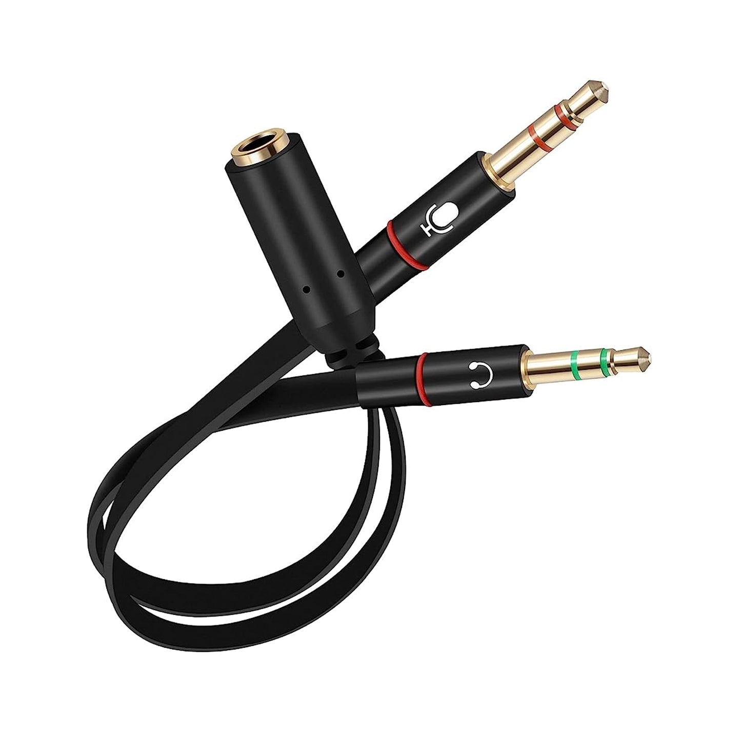 Gold Plated 3.5 mm Headphone Aux Splitter Cable for Computer
