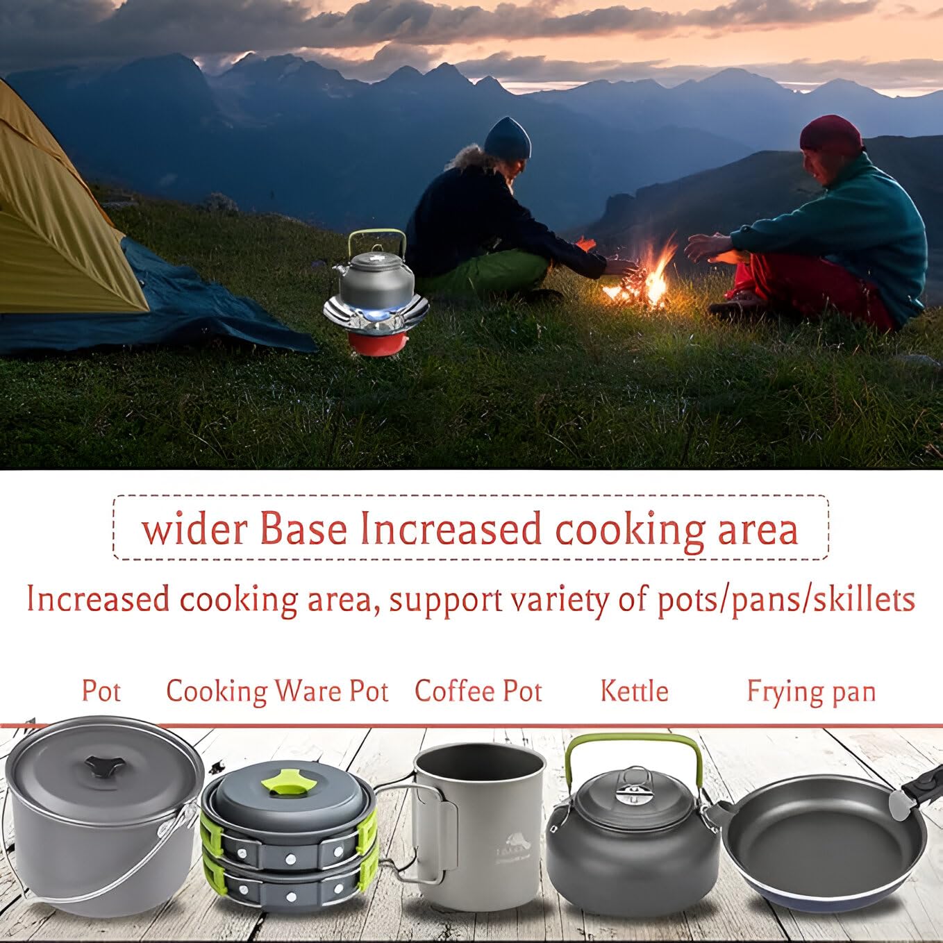 Windproof Gas Stove Burner, Portable Stainless Steel Mini Camping Stove for Outdoor Cooking, Hiking, Picnic, Trekking, Backpacking Lotus Shape Compact Butane Gas Stove