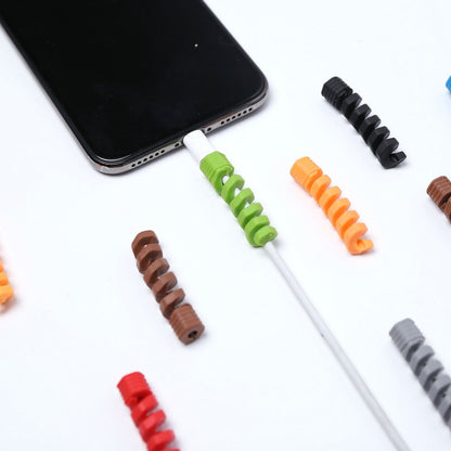 Torpedo Spiral Charger Cable Protector Data Cable Saver Charging Cord Protective Cable Cover Pack of 1 [4PCS] Charger Protector