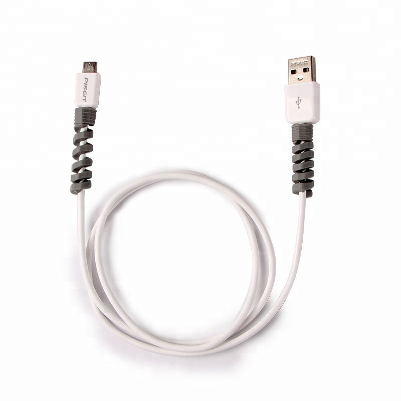Torpedo Spiral Charger Cable Protector Data Cable Saver Charging Cord Protective Cable Cover Pack of 1 [4PCS] Charger Protector