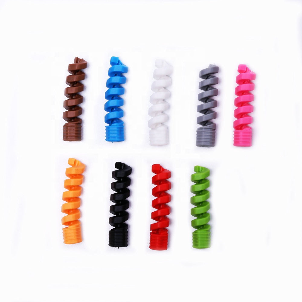 Torpedo Spiral Charger Cable Protector Data Cable Saver Charging Cord Protective Cable Cover Pack of 1 [4PCS] Charger Protector